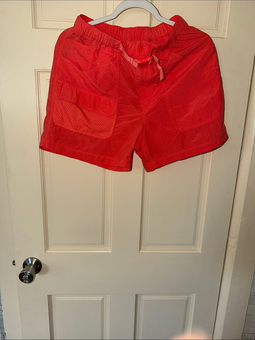 Outdoor Voices Bright Red Athletic Drawstring Shorts